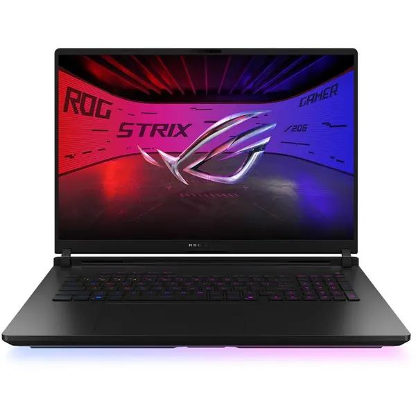 Asus Laptop Gaming Asus ROG Strix SCAR 18, G835LX-SA064, Intel Core Ultra 9, 275HX pana la 5.4GHz, 18 WQXGA, 64GB, SSD 4TB, NVIDIA GeForce RTX 5090 24GB, Free DOS, Off Black (INT Keyboard)