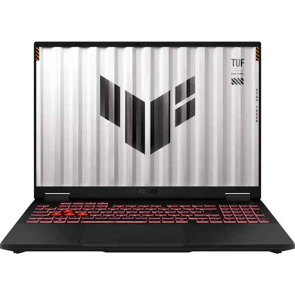 Asus Laptop Gaming ASUS TUF A16 FA608UM, Procesor AMD Ryzen™ 7 260 pana la 5.1 GHz, 16 inch, Full HD+, 165Hz, 16GB DDR5, 1TB SSD, NVIDIA GeForce RTX 5060 8GB, No OS, Negru/Gri