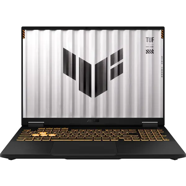 Asus Laptop Gaming ASUS TUF F16 FX608JHI, Procesor Intel® Core™ i5-14450HX (20M Cache, pana la 4.80 GHz), 16 inch, Full HD+ 144Hz, 16GB, 512GB SSD, NVIDIA GeForce RTX 5050 8GB, No OS, Negru/Gri