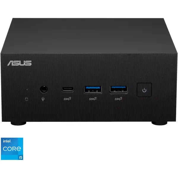 Asus Mini PC Asus PN64-BB5003MDE1 cu procesor Intel® Core™ i5-13500H pana la 4.7GHz, fara RAM, fara stocare, Intel® Iris® Xe Graphics or Intel® UHD Graphics, No OS, Negru