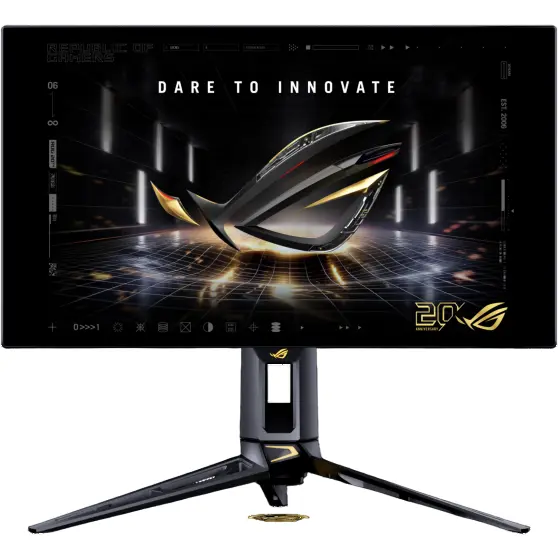 Asus Monitor Gaming OLED Asus ROG Swift 27 PG27AQWP-G EDITION 20, QHD (2560 x 1440), HDMI, DisplayPort, Pivot, 540 Hz, 0.02 ms, Negru
