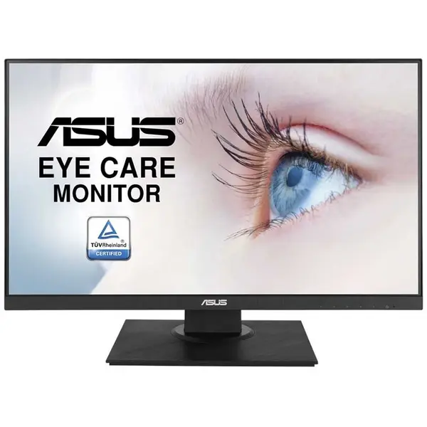Asus Monitor LED Asus 23.8 VA24DQLB, FULL HD (1920 X 1080), VGA, HDMI, DISPLAYPORT, BOXE, PIVOT, 75 HZ (NEGRU)