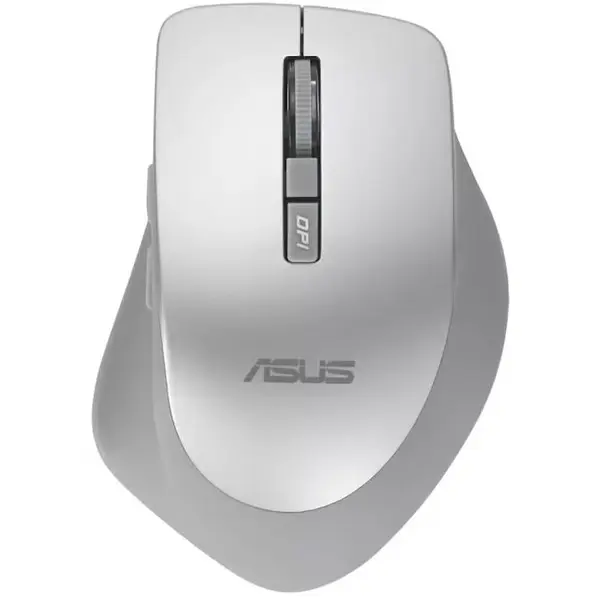 Asus Mouse wireless ASUS WT425, optic, 1600 dpi, 2.4GHz cu dongle USB, ergonomie pentru mana dreapta, Argintiu