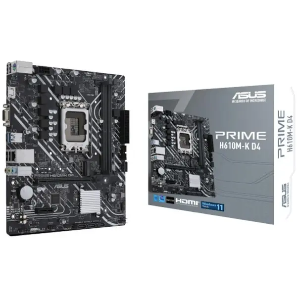 Asus Placa de baza ASUS PRIME H610M-K D4, Socket 1700