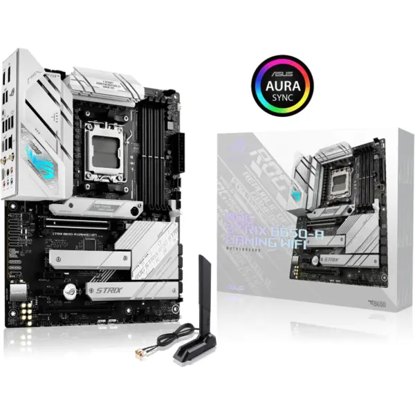 Asus Placa de Baza ASUS ROG STRIX B650-A GAMING WIFI AM5 Ryzen 7000 PCIe 5.0 M.2 slot DDR5 ATX