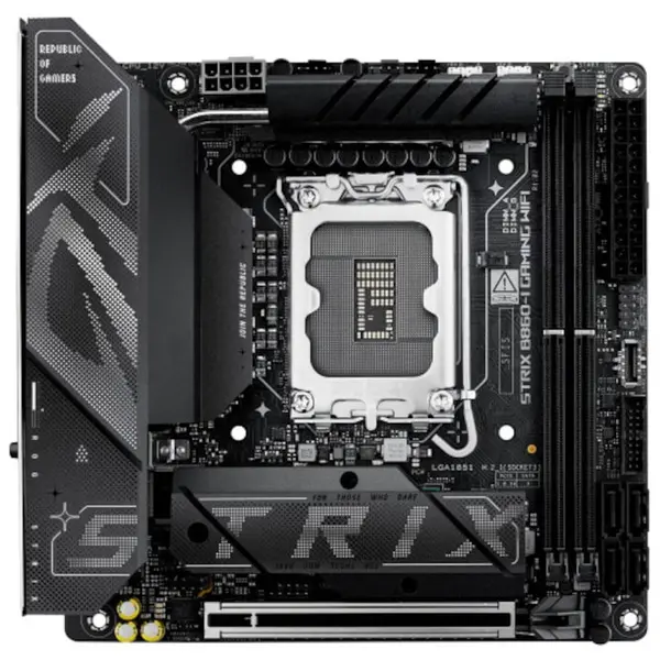 Asus Placa de baza ASUS ROG STRIX B860-I, Mini ITX, pentru GAMING, WIFI, Socket LGA1851