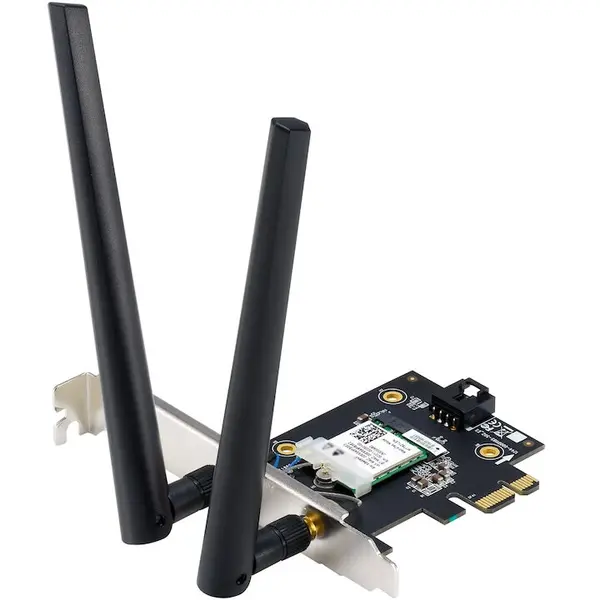 Asus Placa de retea wireless ASUS PCE-BE6500, Tri-Band 2.4GHz - 5GHz - 6GHz, Wi-Fi 7, Bluetooth 5.4
