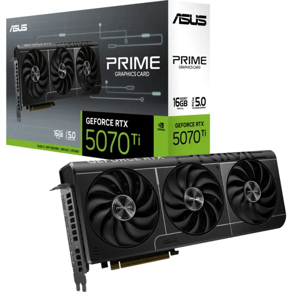 Asus Placa video ASUS Prime RTX 5070 TI,16GB NVIDIA, 256-bit, GDDR7