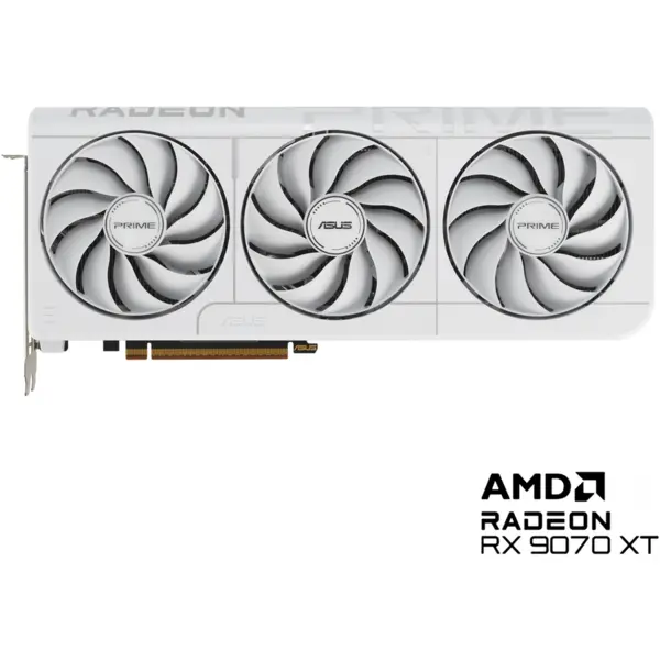 Asus Placa video ASUS Radeon RX 9070 XT PRIME, OC White Edition, 16GB, DDR6, 256-bit