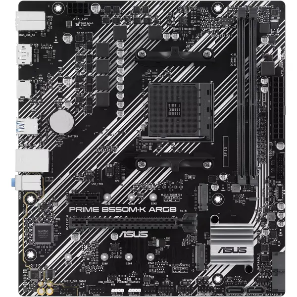 ASUS PRIME B550M-K ARGB M4 B550 2DIMM DUAL M.2 AURA MB