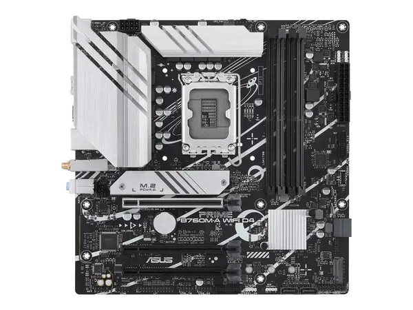 ASUS PRIME B760M A WIFI D4 - Placă de bază LGA1700, DDR4, mATX, 2 HDMI + DP, Wi Fi 6, USB 3.2