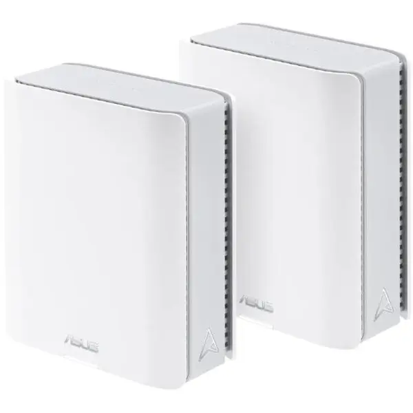 Asus Router Mesh Wireless ASUS ZenWiFi BT8 (W-1-PK), BE14000, Tri-Band, acoperire 280 m.p., Tri-Core 1.8GHz CPU, 128MB-1GB Flash-RAM, Alb
