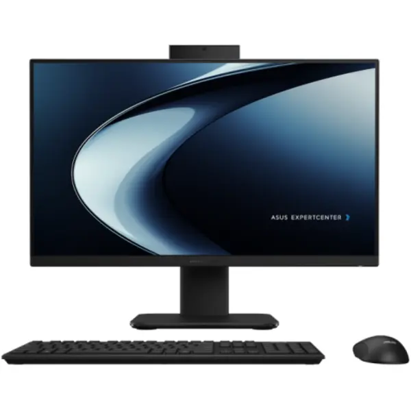 Asus Sistem desktop All in One ASUS ExpertCenter P440VAK, 23.8 inch, Full HD, procesor Intel® Core™ 5 210H 2.2GHz Raptor Lake, 16GB RAM, 512GB SSD, Intel Graphics, Camera Web, no OS, Negru