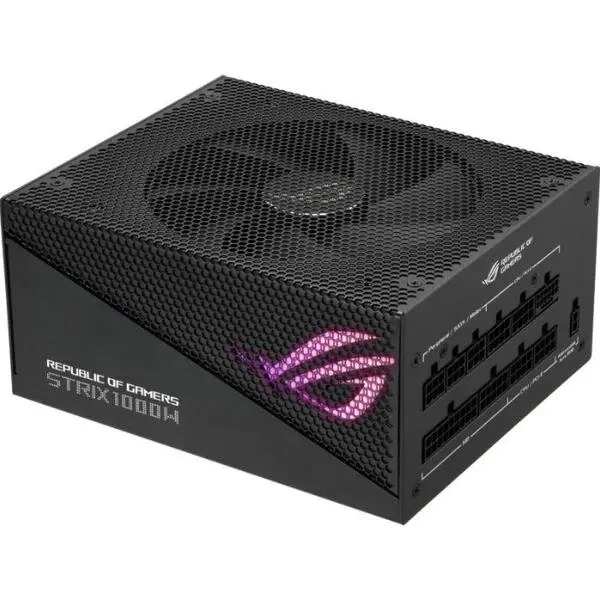 Asus Sursa ASUS ROG STRIX Aura Edition, 1000 W, 80 PLUS GOLD, ATX, PFC Activ, Full Modulara