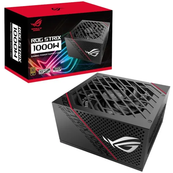 Asus Sursa PC full modulara Asus ROG-STRIX-1000W, 80 plus gold, neagra