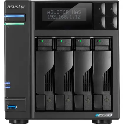 ASUSTOR NAS ASUSTOR LOCKERSTOR 4 Gen2 AS6704T, 4-Bay, Intel Celeron N5105, 4GB RAM, 4x 2.5GbE