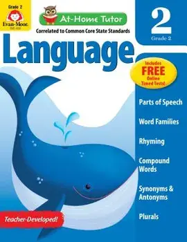 At Home Tutor Language, Grade 2, Paperback/Evan-Moor Educational Publishers