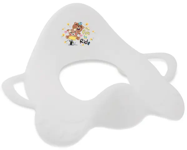 Atașament anatomic pentru vasul de toaletă cu mânere Lorelli - Alb