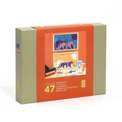 Atelier creativ 47 pentru adulti Imprimare pe gel, Djeco
