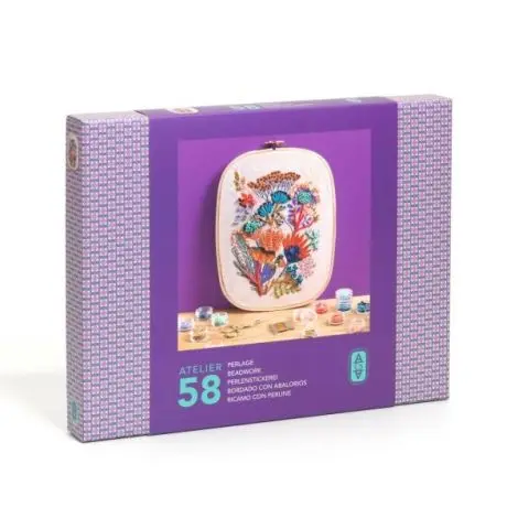 Atelier creativ 58 pentru adulti Broderie cu mărgele, Djeco