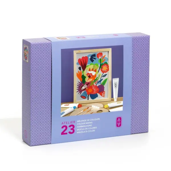 Atelier creativ de pictura pentru adulti Flori, Djeco