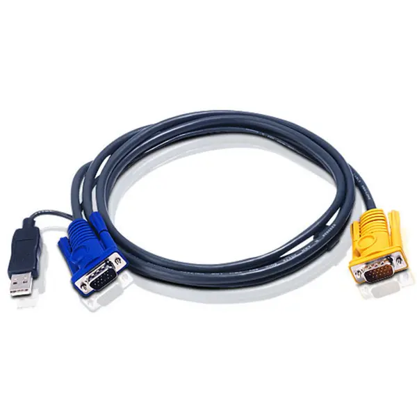 ATEN ATEN Cablu prelungire KVM (HD15-SVGA, USB, USB) - 2m