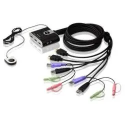 ATEN ATEN CS692 2-Port USB HDMI KVM Switch, Audio 2.1, Remote port selector (1.8m)