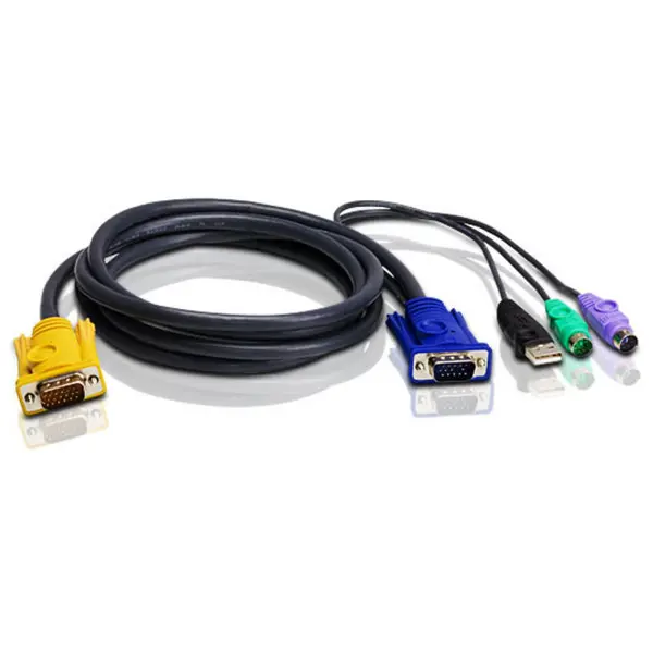ATEN ATEN KVM Cablu 3in1 SPHD (HDB15-SVGA, USB, PS/2, PS/2) - 3m