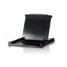 ATEN Consola KVM Aten CL1000M, nr de calculatoare conectate: 0 - Necesita switch KWM, marime LCD: 17 inch, rackmount