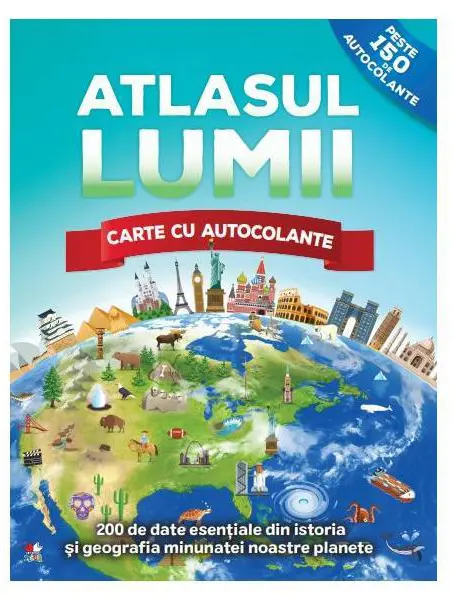 Atlasul lumii. Carte de autocolante |