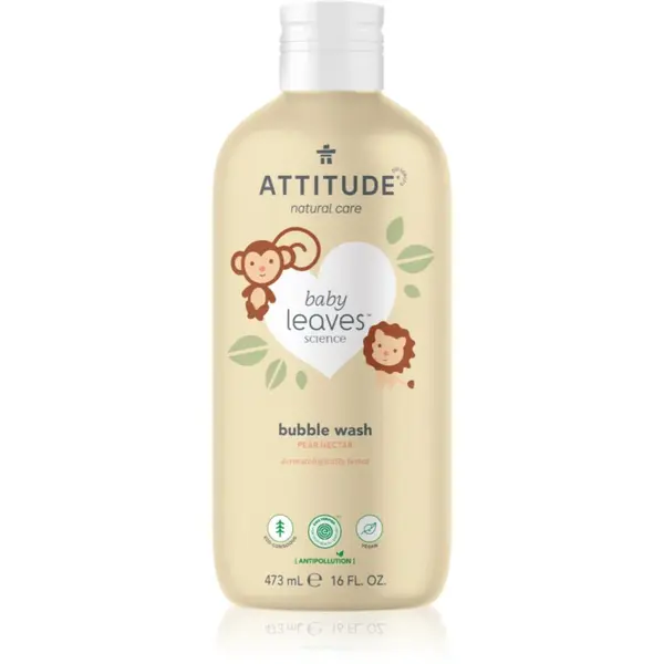 Attitude Baby Leaves Pear Nectar spuma de baie 473 ml