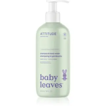 Attitude Baby Leaves Shampoo & Body wash Gel de dus si sampon pentru copii