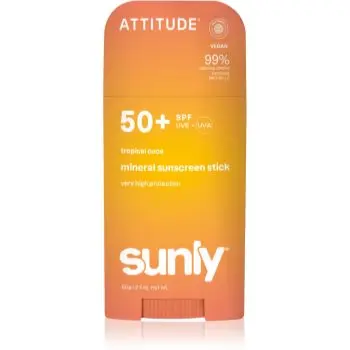 Attitude Sunly Tropical Coco crema de fata cu minerale pentru protectie stick