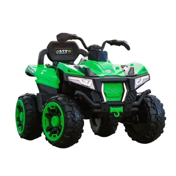 ATV electric pentru 2 copii Kinderauto SuperOffroad V2 4x4 140W 12V 7Ah, verde