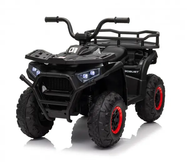Atv electric pentru copii Nichiduta Desert XRobust Speed Black cu 2 motoare,telecomanda,acumulator 12V 4.5Ah,roti rezistente,suport picioare,manere ergonomice,efecte sonore,faruri cu lumini LED,pornire la buton