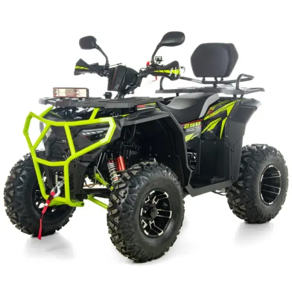 ATV XTR Pro Farmer X1 019, roti 10 inch, 250cc, 1+1 viteze, jante de aluminu, culoare negru verde