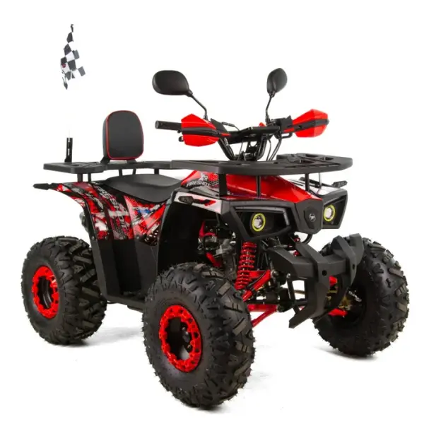 ATV XTR Pro FireShot 002 roti 8 inch,125cc, 3+1 viteze, culoare negru rosu