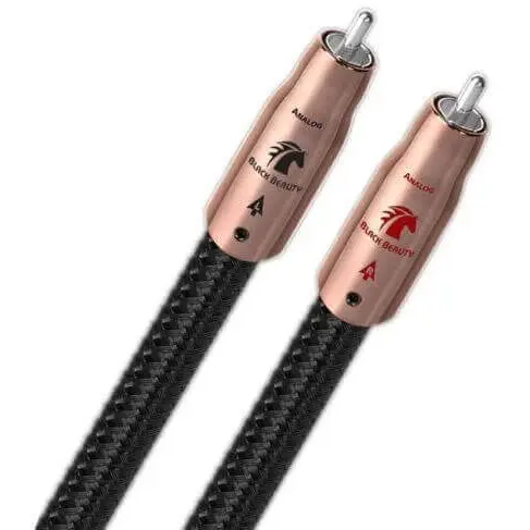 Audioquest Cablu audio 2RCA - 2RCA AudioQuest Black Beauty, 1m, Level 6 noise Dissipation with Graphene, Solid PSC+