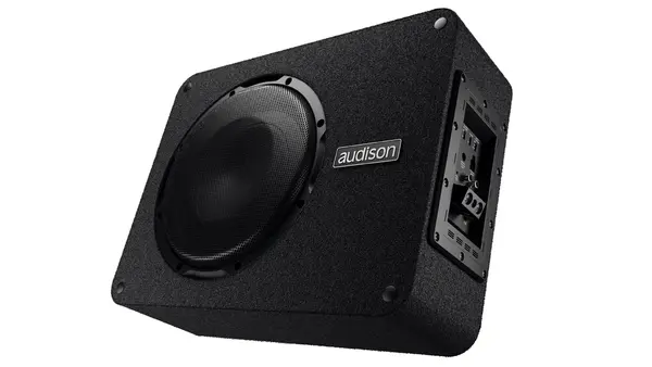Audison Prima APBX 10 AS2, Subwoofer Auto Activ 250 mm, 400 W RMS, Amplificator Integrat
