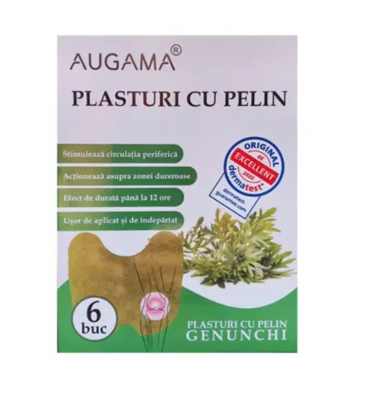 Augama Plasturi cu pelin pentru genunchi 6 bucati