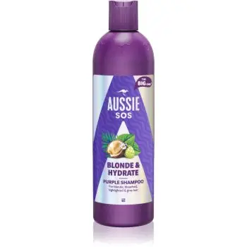 Aussie SOS Blonde & Hydrate sampon tonifiant cu violete pentru par blond