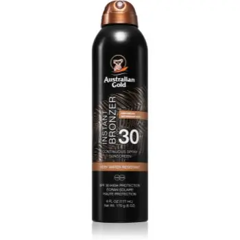 Australian Gold Instant Bronzer spray solar cu efect autobronzant