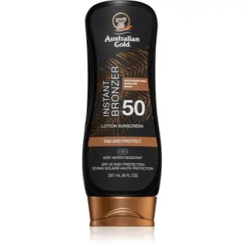 Australian Gold Lotion With Bronzer tratament pentru protectie solara cu efect autobronzant