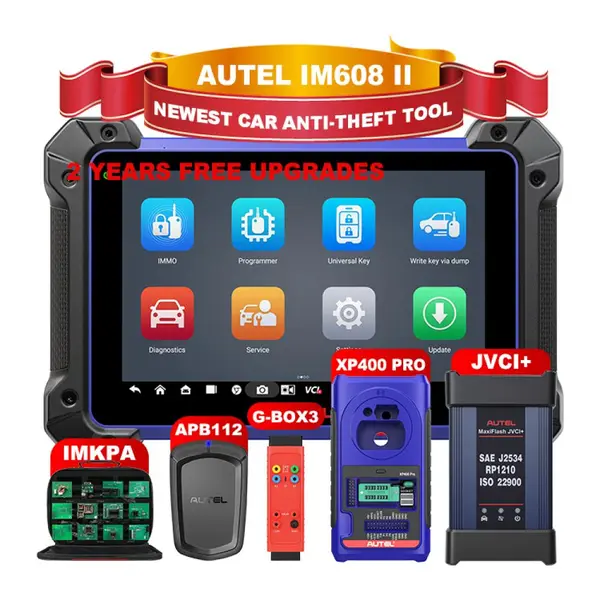 Autel MaxiIM IM608 II Kit Complet - Tester Diagnoza Auto Profesional, Programare Chei, XP400PRO, G-BOX2, APB112, IMKPA, J2534, 40 Functii Speciale, Display 10.1 inch, 2 Ani Update Gratuit