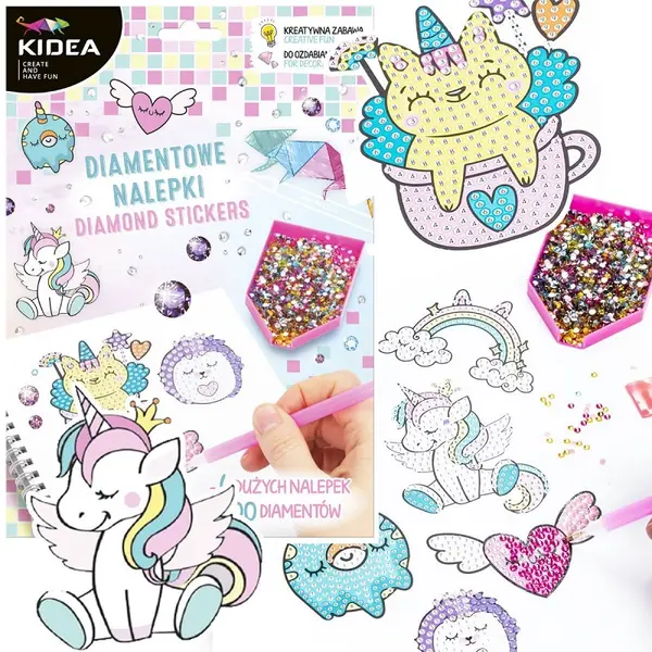 Autocolante pentru aplicații Kidea - Magic World, diamant