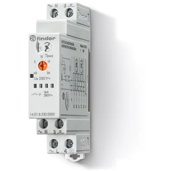 Automat de scara electronic multifunctional 1ND 16A Finder 14.01.8.230.0000