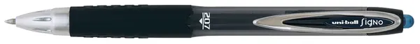 Automatic gel roller Uniball Signo 207 – Albastru-negru, 0.7 mm