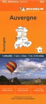 Auvergne Limousin - Michelin Regional Map 522, Sheet Map/***