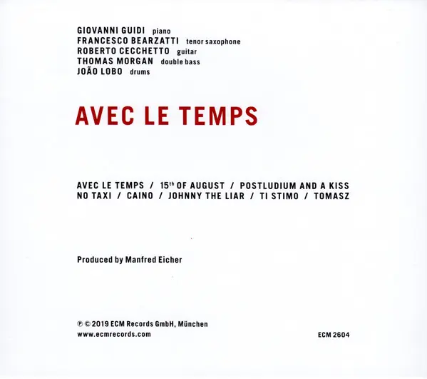 Avec Le Temps | Giovanni Guidi
