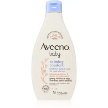 Aveeno Baby Calming Comfort gel de curățare pentru un somn liniștit pentru pielea bebelusului
